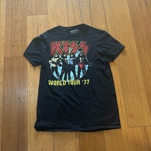 Band Kiss Shirt Short Sleeve Graphic Tee UniSex